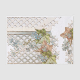 Papel De Seda Olvidar-Me-Nots vintage