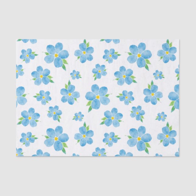 Papel De Seda Olvídate de que no hay patrón de flor acuático (Anverso)