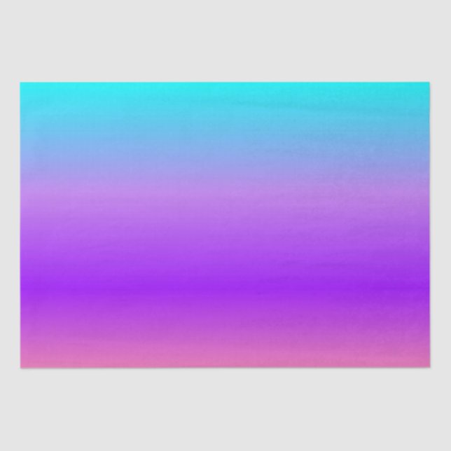 Papel De Seda Ombre azul púrpura (Anverso)