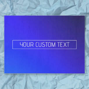 Papel De Seda Ombre de gradiente azul y púrpura brillante modern