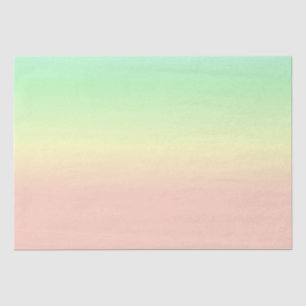 Papel De Seda Ombre Rainbow Abstract Pastel Pattern