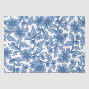 Papel De Seda Omphalodes Blue Floral