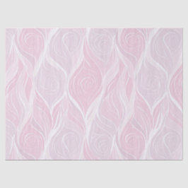 Papel De Seda Onda abstracta de rosa sonrosada pastel elegante