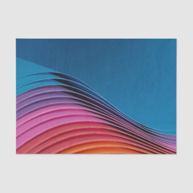 Papel De Seda Onda colorida (Anverso)