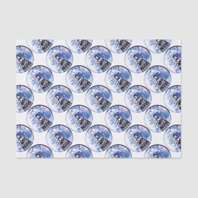 Papel De Seda Onda profunda de Buda (Anverso)