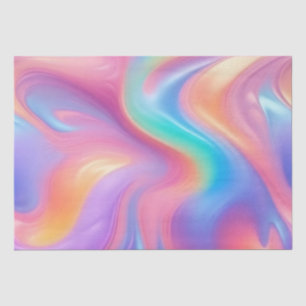 Papel De Seda Ondas abstractas de neón rosa azul