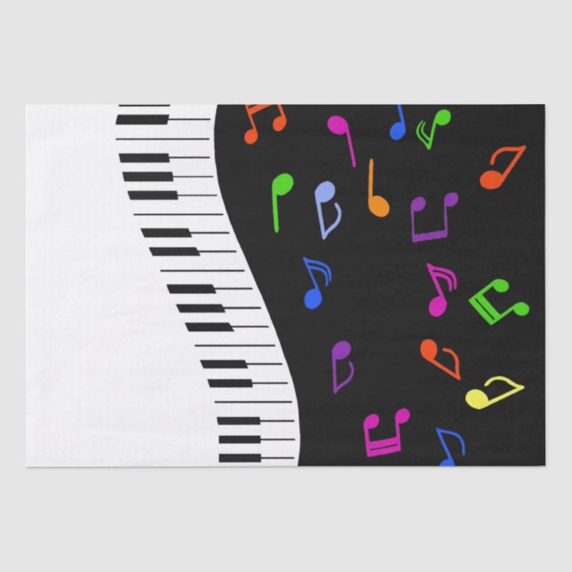 Papel De Seda Ondas musicales (Anverso)