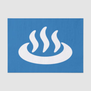 Papel De Seda Onsen ♨ Primavera Caliente 温 泉 Rótulo japonés