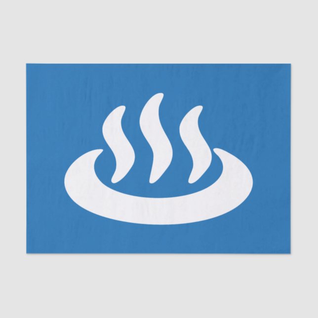 Papel De Seda Onsen ♨ Primavera Caliente 温 泉 Rótulo japonés (Anverso)