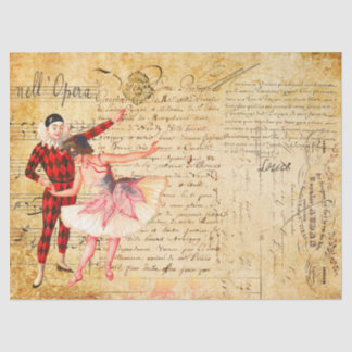 Papel De Seda Ópera con escritura a mano francesa