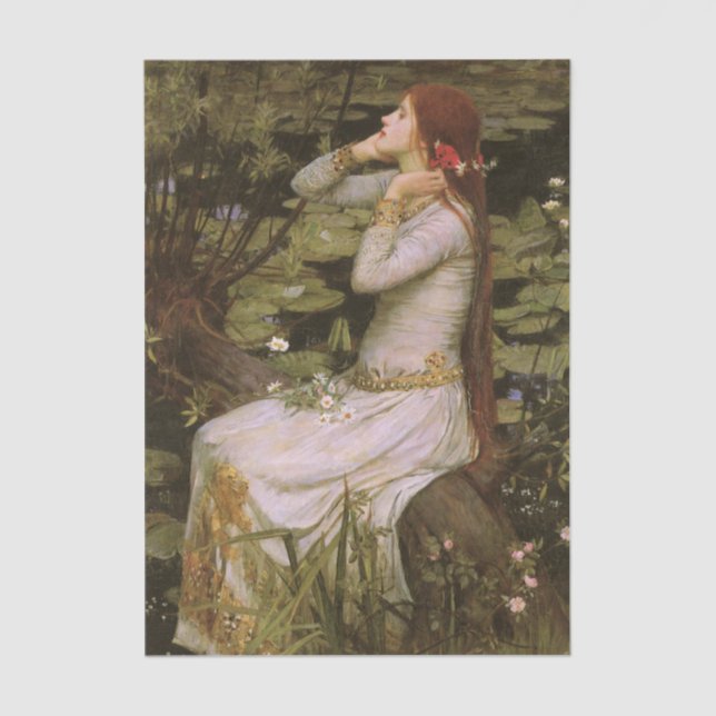 Papel De Seda Ophelia by John William Waterhouse (Anverso)