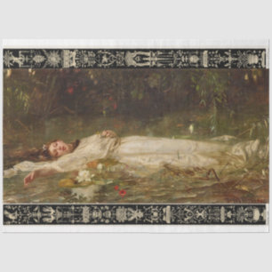 Papel De Seda Ophelia flotando en el río por Heyer