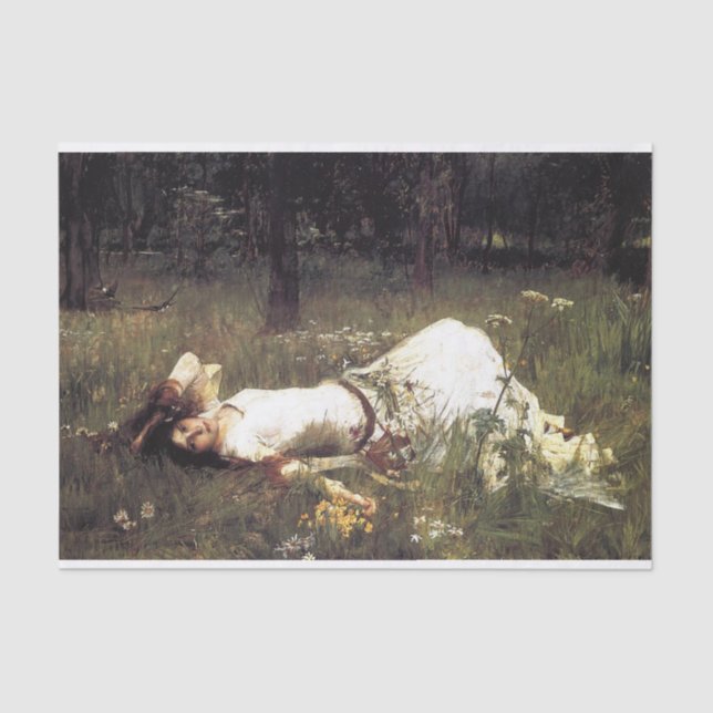 Papel De Seda Ophelia, por John William Waterhouse Decoupage (Anverso)