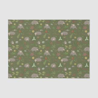 Papel De Seda Opossules en un campo de cerezos en verde