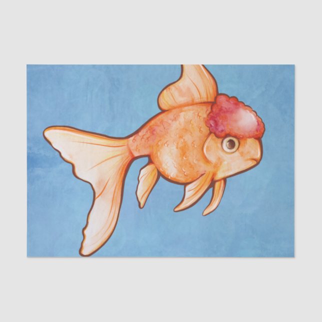 Papel De Seda Oranda Goldfish (Anverso)