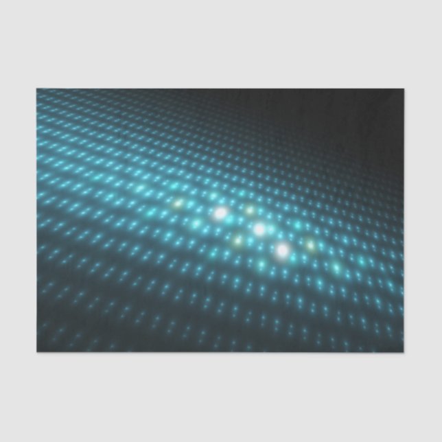 Papel De Seda Orbes azules 3D (Anverso)