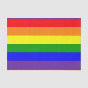 Papel De Seda Orgullo Arcoíris Gay Lésbico LGBT Horizontal