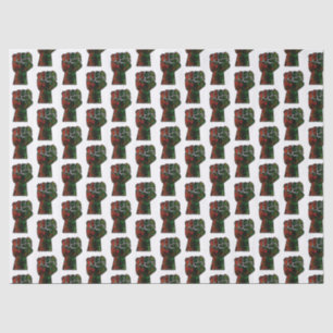 Papel De Seda orgullo negro puño rojo verde panafricana unidad d