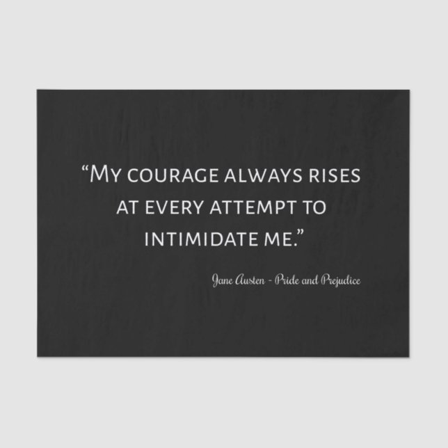 Papel De Seda Orgullo y prejuicio (Anverso)