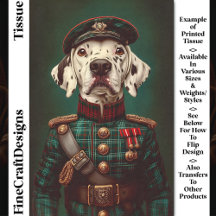 Orgulloso perro dálmata uniforme militar CH5 decou