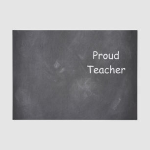 Papel De Seda Orgulloso profesor Chalkboard Diseño Idea de Regal