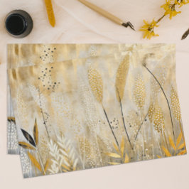 Papel De Seda Oriental negro y oro