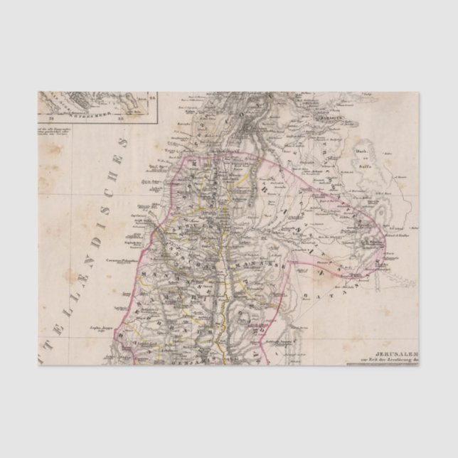 Papel De Seda Oriente Medio, Palestina (Anverso)