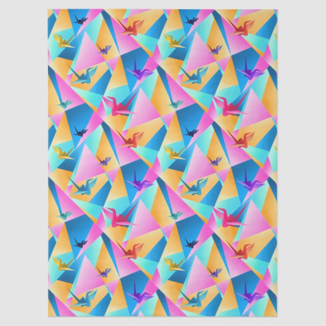 Papel De Seda Origami Kaleidoscope (Anverso)