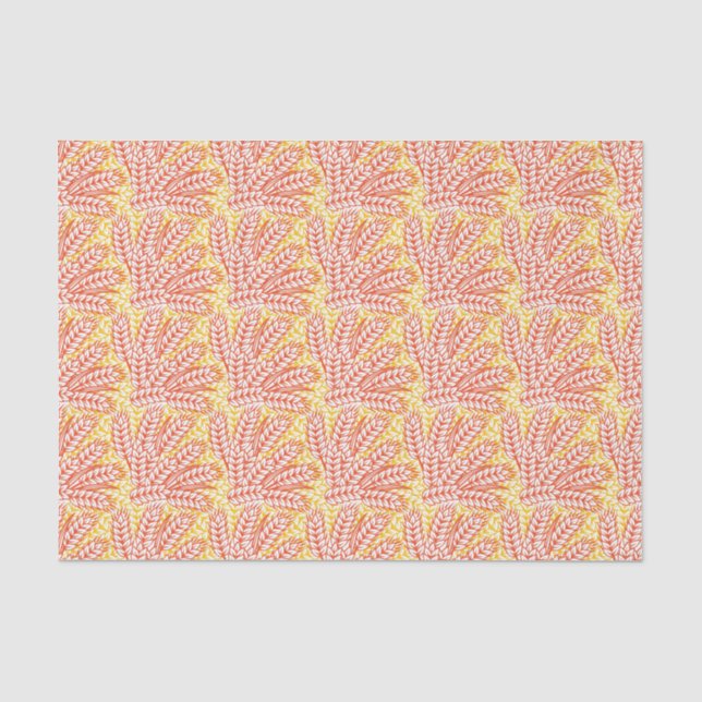 Papel De Seda Ornamento con orejas de trigo (Anverso)