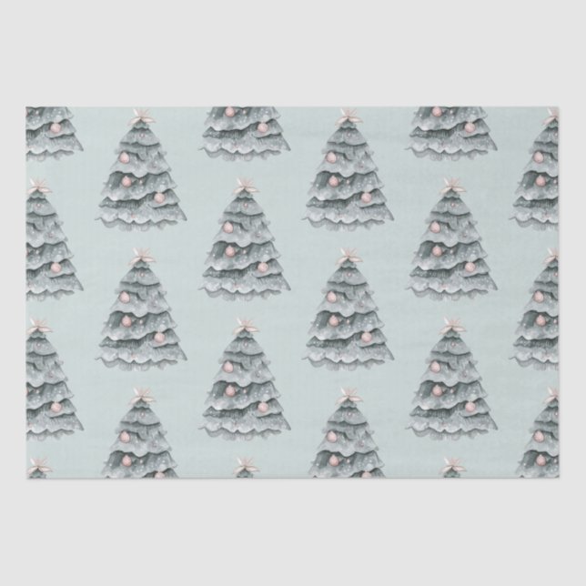 Papel De Seda Ornamento de árbol Rubor de Navidades verdes de sa (Anverso)