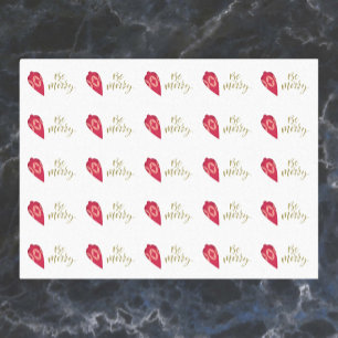 Papel De Seda Ornamento de color Berry festivo Be Merry