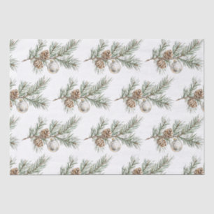 Papel De Seda Ornamento de la rama de los navidades de los clone