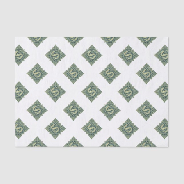 Papel De Seda Ornamento del símbolo del dinero (Anverso)