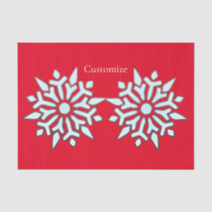 Papel De Seda Ornamento navideño de Snowflake Thunder_Cove