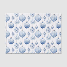 Papel De Seda Ornamentos Chinoiserie Blue & White de Navidad