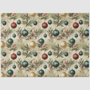 Papel De Seda Ornamentos colgantes, bayas, ramas