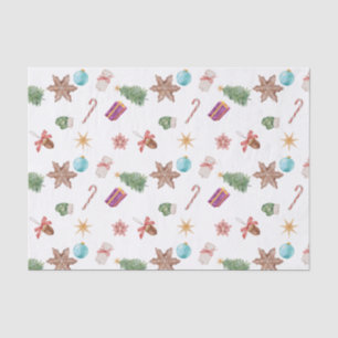 Papel De Seda Ornamentos de Navidad