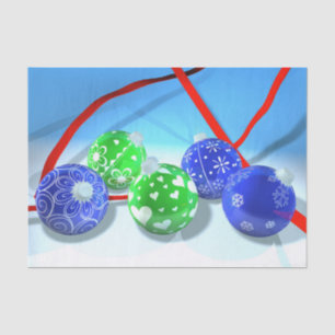 Papel De Seda Ornamentos de Navidad