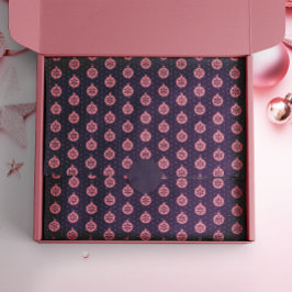 Papel De Seda Ornamentos de Navidad rosa en festividades moradas
