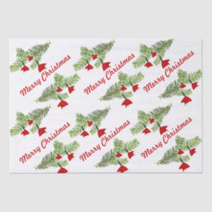 Papel De Seda Ornamentos de Red Santa Hat en Navidades de ramas 