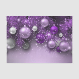 Papel De Seda Ornamentos de vacaciones de navidades - Púrpura