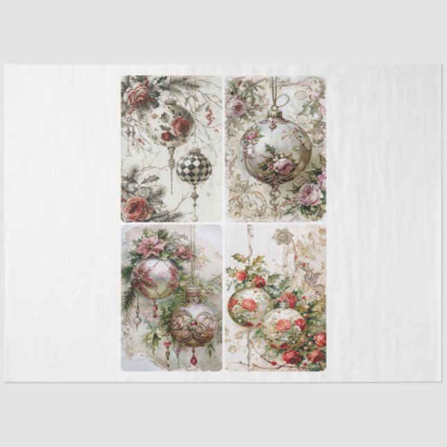 Papel De Seda Ornamentos de Victoria (Anverso)