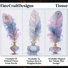 Papel De Seda Ornate Elegant Quill & Inkwell Trio EQ2L Decoupage