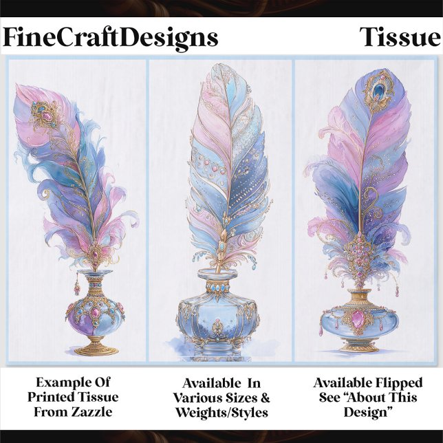 Papel De Seda Ornate Elegant Quill & Inkwell Trio EQ2L Decoupage (Subido por el creador)