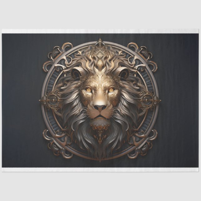 Papel De Seda Ornate Lion (Anverso)