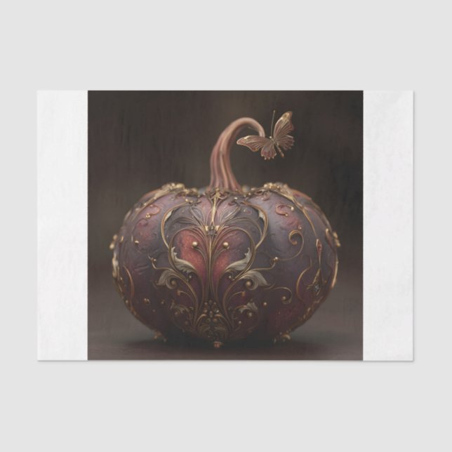 Papel De Seda Ornate Pumpkin (Anverso)