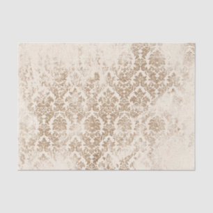 Papel De Seda Oro Antiguo Damask 