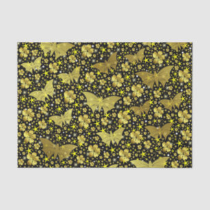 Papel De Seda oro, brillante, brillante, mariposas, exclusivo