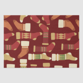 Papel De Seda Oro navidades, rojo, zócalos verdes