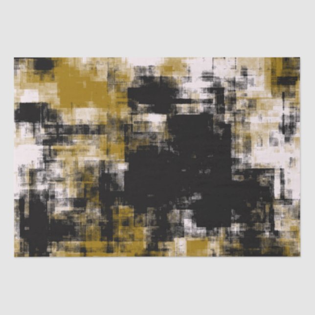 Papel De Seda Oro negro y blanco (Anverso)